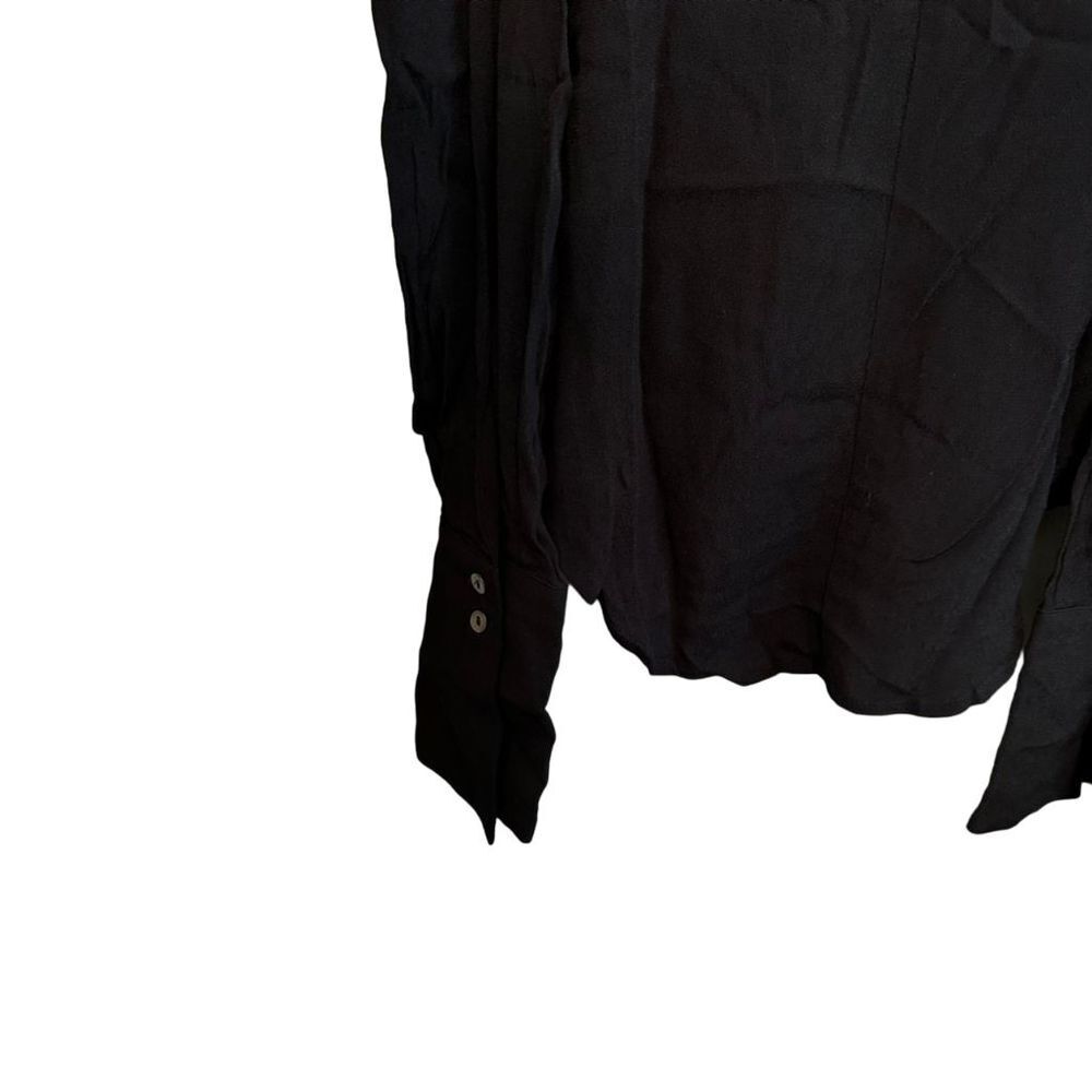 VICI Women Off Shoulder Black Blouse Long Sleeve Medium Cold Shoulder Shirt - Picture 6 of 11